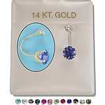 CZ telephone earrings