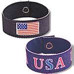 denim USA flag bracelets